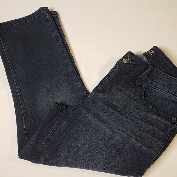 Womens Seven7 Denim Skinny Capris Jeans size 8 Capri Dark Wash - Picture 9 of 9